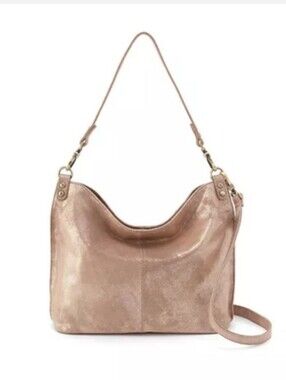 HOBO Pier In Guilded Beige Metallic Taupe Shoulder Crossbody Bag NWOT